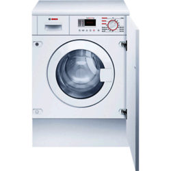 Bosch WKD28351GB Integrated Washer Dryer, 7kg Wash/4kg Dry Load, B Energy Rating, 1400rpm Spin, White